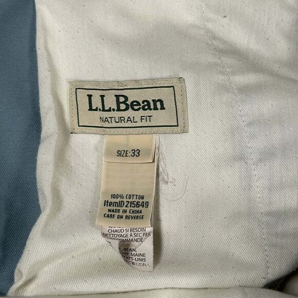 LL Bean Shorts Mens 33 Light Blue Natural Fit Cotton Outdoor Casual Y2K - Picture 4 of 6